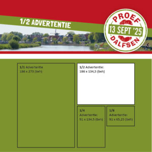 1/2 pagina - 186 x 134,5 mm (bxh)